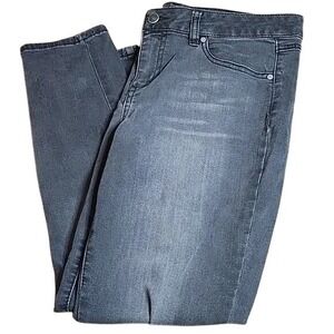 Miss Poured in Blue Jeans, Black Denim, Casual Streetwear, 30" Waist Size 10